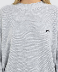 Sweat-shirt en tricot texturé personnalisé pour femme, coupe décontractée, col rond, pull à capuche pour femme, marque privée - Product Image 4