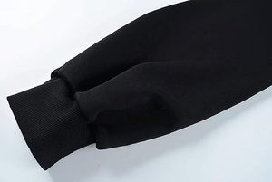 Sudadera Corta con Capucha para Mujer, Color Negro Sólido, Manga Larga, Tejido de Algodón, Estilo Gótico, con Cordones en el Hombro, para Otoño e Invierno - Product Image 6