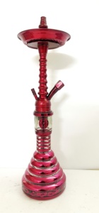 Farida narguilés petit haute qualité Mini luxe en laiton égyptien narguilé Shisha ensemble correspondant Vase en verre personnalisable perlé Mini - Product Image 2