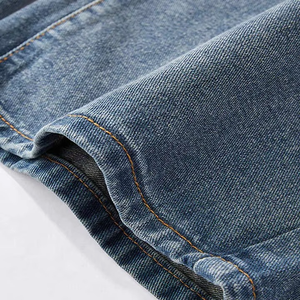 Pantalones Vaqueros Personalizados para Hombre, de Algodón Lavado de Alta Calidad, Corte Holgado, Estilo Cargo, Pierna Ancha - Product Image 6