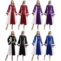 Robes de danse pour femmes en gros, robes élégantes pour chœur d'église, costumes de cosplay d'Halloween, vêtements de scène