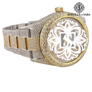 Best Quality Luxury Moissanite Diamond <b>Watch</b> for <b>Men</b> and Women Hip Hop Bling Stainless Steel Timepiece - Product Image 3
