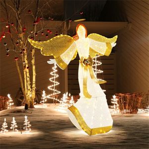 5.2 ft Pre-Lit Angel with Halo Christmas Lights Festive Christmas Decorations - Product Image 6