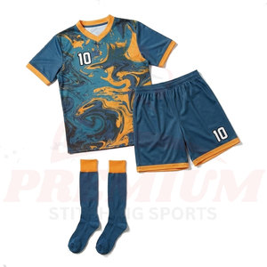 Tenues de football personnalisées tendance, service OEM, tissu respirant, nom, numéro et logo personnalisés - Product Image 4