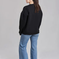 Sudadera de Mujer 100% Algodón, Color Sólido, Ecológica, Transpirable, Corte Ajustado, para Invierno
