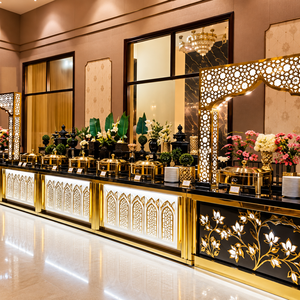 Comptoir de bar à cocktails King International Velmora en acier inoxydable, luxueux, moderne, livraison rapide, pour la restauration - Product Image 5