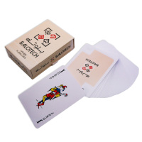 Cartes à Jouer Noires Personnalisées à Bas Prix, Lisses, Imperméables et Durables, pour Jeux de Poker et Organisateur de Jeux de Société