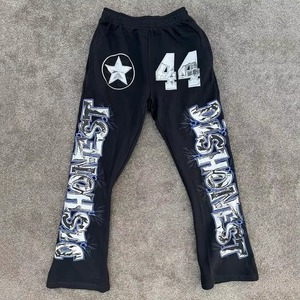 Fashion Custom Street Style <b>Mens</b> 100% Cotton Breathable Summer Casual Trousers Mid Waist Heavyweight <b>Jeans</b> Relaxed Fit Wear - Product Image 2