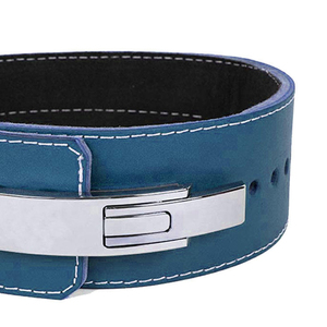 Ceintures de musculation en cuir de vachette antidérapantes avec logo couleur personnalisé, boucle à levier, soutien lombaire pour squats et entraînements, protection professionnelle - Product Image 4