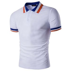 Polo pour homme en piqué 100 % coton, confortable, respirant, motif uni, personnalisable avec logo, style simple - Product Image 4