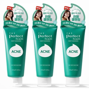 Mousse nettoyante visage coréenne K-Beauty Jyas Perfect Cleansing Foam White Collagen Acne Cleansing Foam, fabriquée en Corée, soin du visage. - Product Image 6
