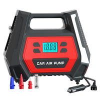 AC/DC Dual Power Tire Inflator Pump 12V Portable Air Compressor with Digital Display Single Cylinder Electric Pump for Car Home
