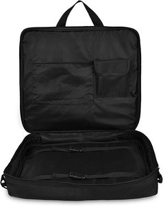 Master Mason Blue Lodge <b>Apron</b> Case - <b>Black</b> Cordura Fabric With Gold Emblem Origin Imported Closure typeZipper - Product Image 2