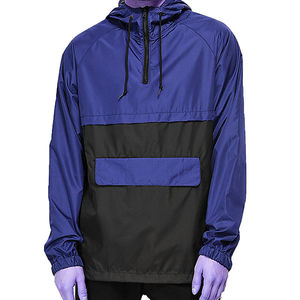 Chaqueta Varsity Azul para Hombre, Cuello Marinero, Cierre de Botones, Resistente al Agua, Corte Regular, para Todas las Estaciones, Ropa para Exteriores - Product Image 3