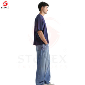 Camiseta de Moda para Hombre, Hombros Caídos, Corte Holgado, Manga Corta, Algodón Premium Estampado, para Uso Casual y Estilo Urbano - Product Image 5