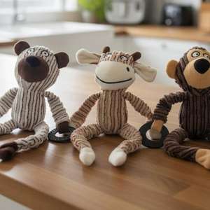 YOMMY JungleFun Furry Friends 25*12CM Giocattolo da Masticare per Cani e Gatti, Morbido, Resistente, Abbracciabile, Peluche - Product Image 1