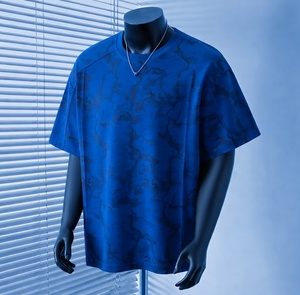 เสื้อยืดโอเวอร์ไซส์ทรงหลวม แขนเสื้อแบบดรอปโชว์เดอร์ ผ้าฝ้ายหนานุ่ม 100% สีดำฟอกแบบแอซิดวอช ทรงยาวพิเศษ ผ้าถักเนื้อบางเบา ไซส์พลัส - Product Image 1