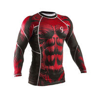 Rashguard durable et respirant en Spandex/Polyester, matière douce et extensible, écologique, séchage rapide, design léger pour homme, pour les activités aquatiques
