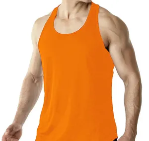 Camisetas sin Mangas para Hombre en Oferta, Ropa de Gimnasio de Alta Calidad, Colores Personalizados, Logotipo, Estilo Vintage, Poliéster/Algodón, Transpirable, Secado Rápido, Cuello Redondo - Product Image 5