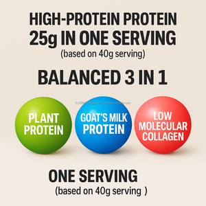 OEM Goat Milk <b>Protein</b> Powder High Calcium Collagen Supplement for Adults with Muscle Growth and <b>Bottle</b> & Spoon Korea Health - Product Image 6