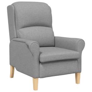 Fauteuil en tissu gris clair 29,92 x 37,01 x 40,16 pouces pour salon - Product Image 2