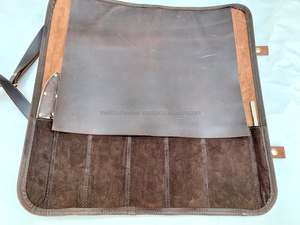 Sac de Cuisinier en Cuir Fait Main Personnalisé, Organisateur de Couteaux de Luxe, Anti-Odeur, Robuste, Sac Culinaire Décontracté LSKR-0022 - Product Image 5