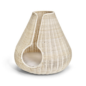 Pet supplies wholesale handmade furniture for pets woven rattan dog <b>house</b> cat cave condo <b>houses</b> - Product Image 3