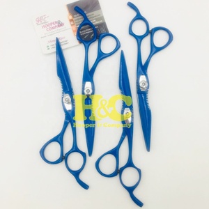 Tijeras Azules Japonesas para Peluquería, Tijeras Rectas Afiladas de Acero Inoxidable de 6 Pulgadas, Tijeras Rectas de Alta Calidad con Logotipo Personalizado - Product Image 4