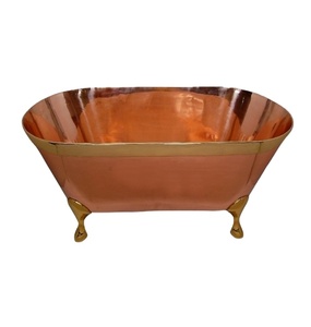 Bañera de Cobre de Diseño Moderno TQC, de Alta Gama, para Hogar, Hotel, Restaurantes, Hecha a Mano, con Desagüe Central Empotrado - Product Image 1