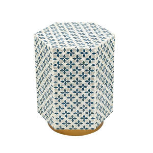 Exquisite Floral Capiz Shell Side <b>Table</b> Mother Of Pearl Mosaic Accent Stand MOP Round <b>End</b> <b>Table</b> With Gold Base For Home Decor - Product Image 2