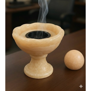 Quemador de Incienso Portátil de Madera y Resina para Uso Aromático - Product Image 3