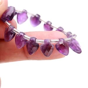 RAY FINE ORNATES Natural <b>Amethyst</b> Oval Gemstone Beads 8x12mm 9 Inch Strand Third Party Certified for Jewelry Making - Product Image 3