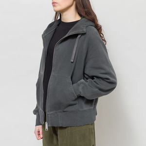 Custom Brand Logo Print Customized Kangaroo Pocket Fleece <b>Pull</b> Satin Lined Cotton Breathable Streetwear Hoodie Sweatshirts Women - Product Image 2