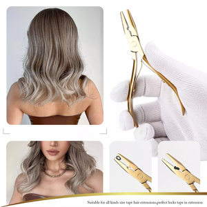 Pince d'extension de cheveux professionnelle pour perles pince à sceller Styling Fitting Bead Device Kits d'outils Micro Link Tools for Hair KKZ - Product Image 6