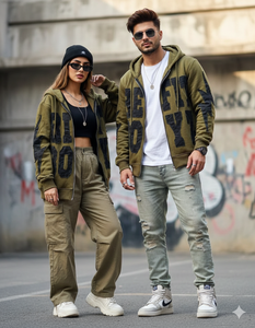 Sudadera con capucha y cremallera de felpa francesa pesada, con logo bordado desgastado, estilo streetwear, la más demandada por los clientes, del fabricante líder. - Product Image 6