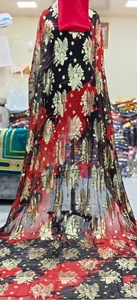 ชุดแต่งงานฟารันซาวีขายดี คุณภาพสูง ผ้าไหมแท้ 100% ระบายอากาศได้ดี พิมพ์ลายหลากสี ประดับคริสตัล ดีไซน์แบบดิรัก โซมาลี ทอแบบดั้งเดิม - Product Image 2