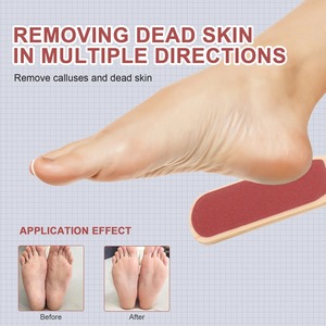 Raspador de pies con mango de madera, removedor de callos de doble cara, herramienta para el cuidado de los pies, para eliminar la piel dura y muerta - Product Image 2