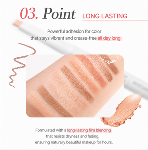 MAKEHEAL Art Croquis Stick Shadow 0.5g 10 เฉดสีชิมเมอร์เกาหลีติดทนนานสีเดียว 3D Glow Pearl K-Beauty Eye Makeup - Product Image 6