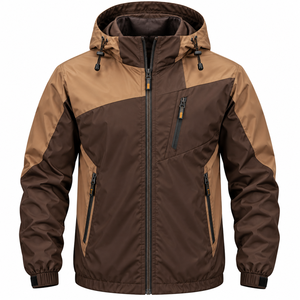 -Supplier <b>Mens</b> Colorblock Hooded Windbreaker <b>Jacket</b> | <b>Waterproof</b> Windproof Winter Outdoor <b>Lightweight</b> <b>Jacket</b> <b>Jacket</b> - Product Image 1