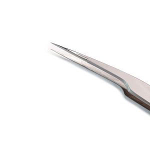 Pinzas de extensión de pestañas de acero inoxidable con logotipo personalizado profesional Punta puntiaguda de gran cantidad - Product Image 2