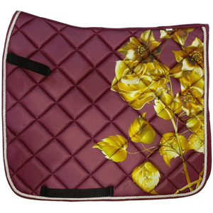 Tapis de selle professionnel lavable pour l'équitation, le dressage et le saut d'obstacles, rembourré en polyester, en cuir, couleur personnalisée, antidérapant, haute compression - Product Image 2