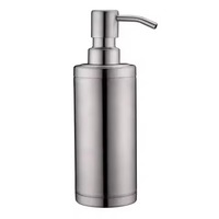 Distributeur de savon en acier inoxydable de haute qualité, finition lisse, pompe décorative en métal, pour salle de bain et cuisine