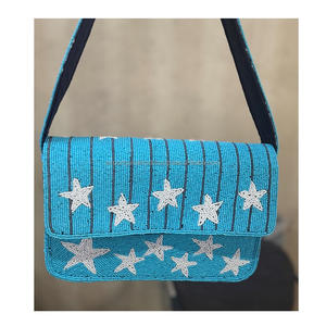 Indian Bohemian Style Luxury Handmade Beaded Designer Clutch Bags Boho Evening Shopping Party Shoulder Bag Women Messenger Bags - Product Image 1