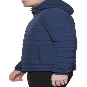 Veste d'hiver matelassée légère pour homme, personnalisée, avec fermeture éclair et poches pratiques - Product Image 4