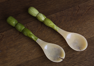 Service à salade en résine de luxe, écologique, alimentation personnalisée, compatible lave-vaisselle et micro-ondes, pour usage domestique, hôtelier et en restauration - Product Image 3