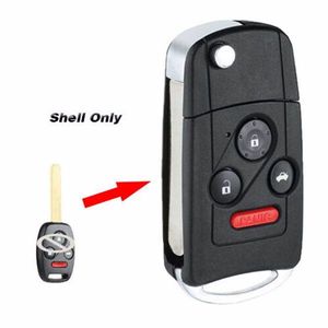 For Honda Accord Civic CRV Key Shell Remote Case Fob Polit Fit 3+1 Button Vehicle Keys - Product Image 1