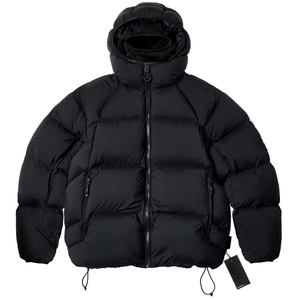Chaqueta de Plumón Negra de Lujo para Hombre, con Capucha, Gruesa, para Invierno, Estilo Urbano, Diseño de Alta Gama - Product Image 1