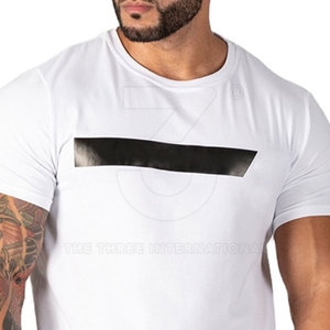 Lifestyle <b>Men</b> Gym T Shirts Short Sleeves With Soft <b>Stretch</b> Fabric For Sports Training And Casual Fitness Wear - Product Image 4