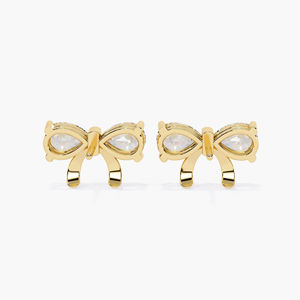 Pendientes de Oro Sólido de 14K con Diamante Cultivado en Laboratorio de 2ct en Forma de Pera, Certificados por IGI, Elegantes para Bodas, Aniversarios, Fiestas y Uso Diario - Product Image 1