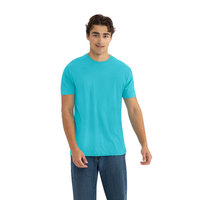 Camiseta Tultex para Level Apparel, Algodón, Color Azul Tahití, Nueva Llegada, Unisex, Impresión Digital, Tejido Transpirable, Personalizable